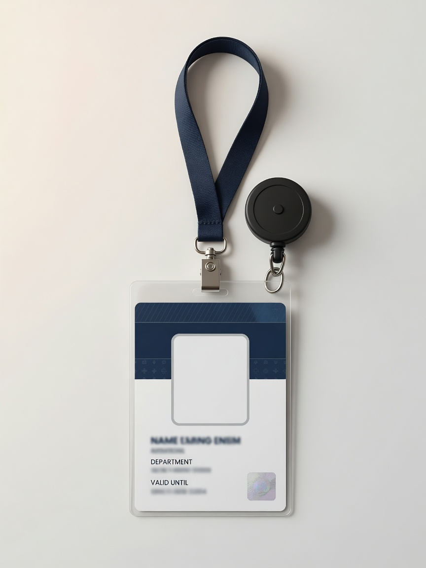 Hospital ID Card (Navy)