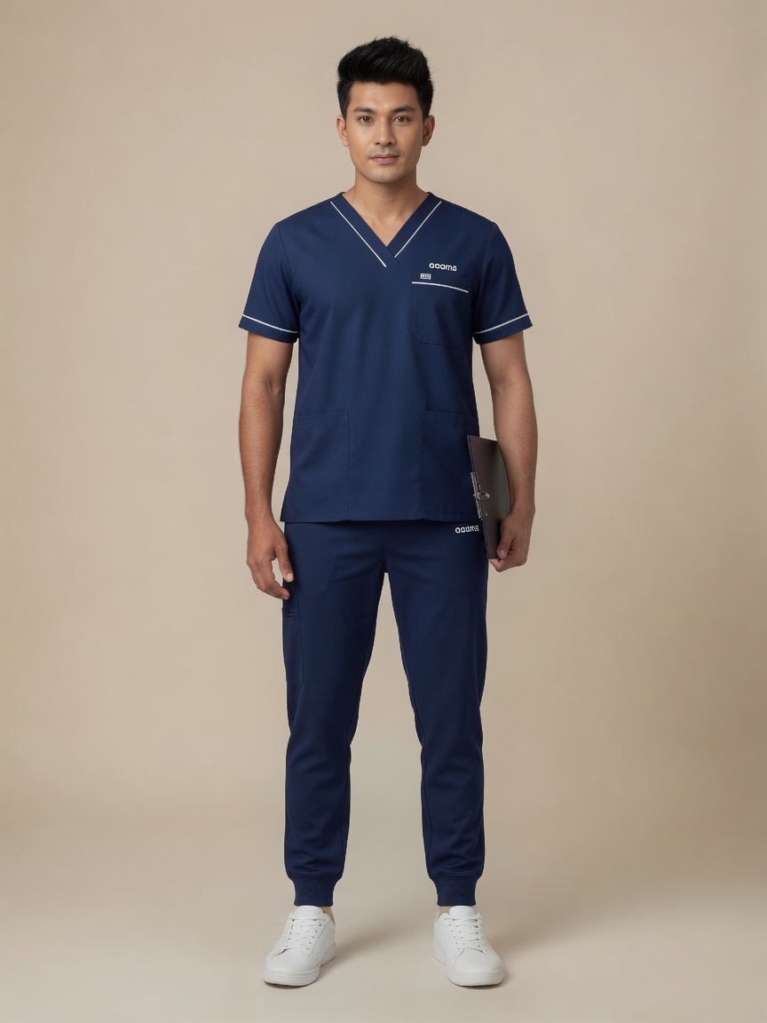 Stretch Jogger Scrubs (Navy)