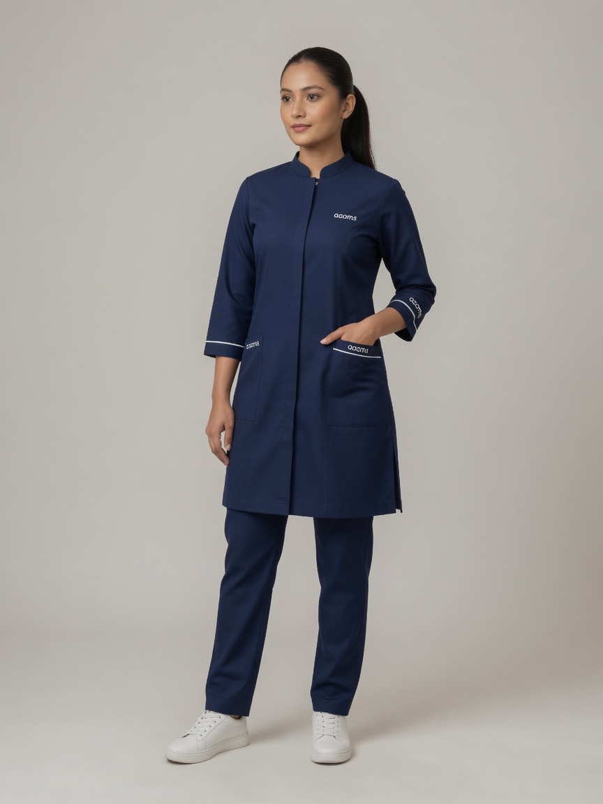 Women's Nursing Uniform Set (Navy)
