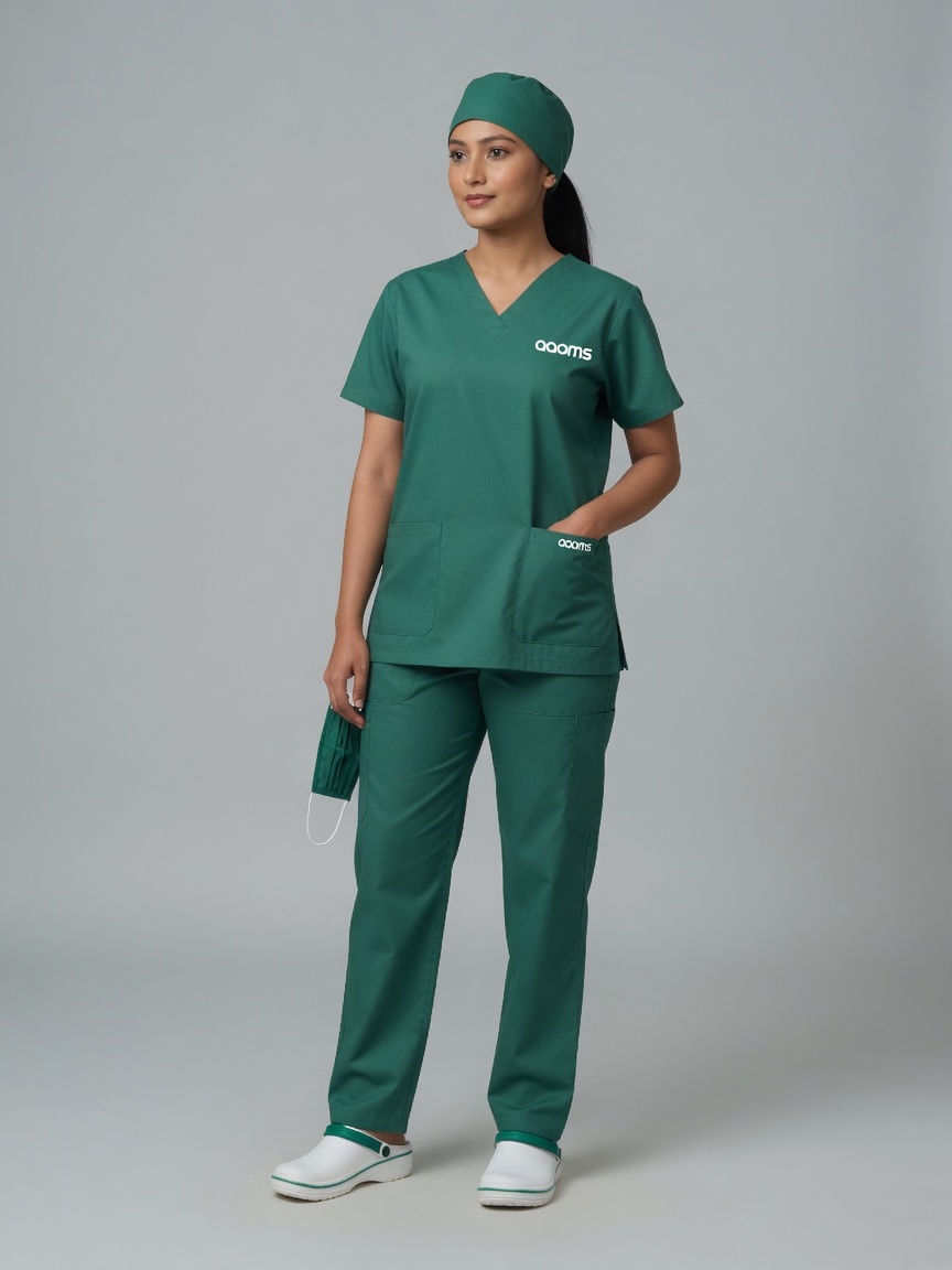 Unisex OT Cover Gown (Surgical Green)