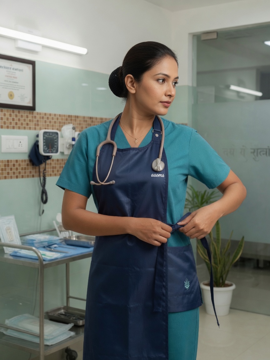 Doctor's Apron (Navy)